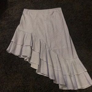 Asymmetrical summer skirt